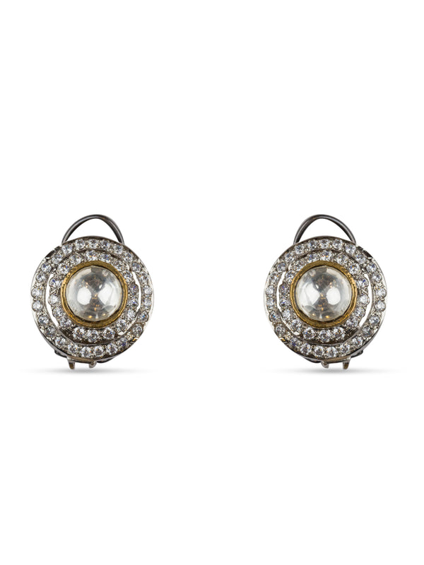 Noor Kundan Studs from Vasundhara is displayed on a white background