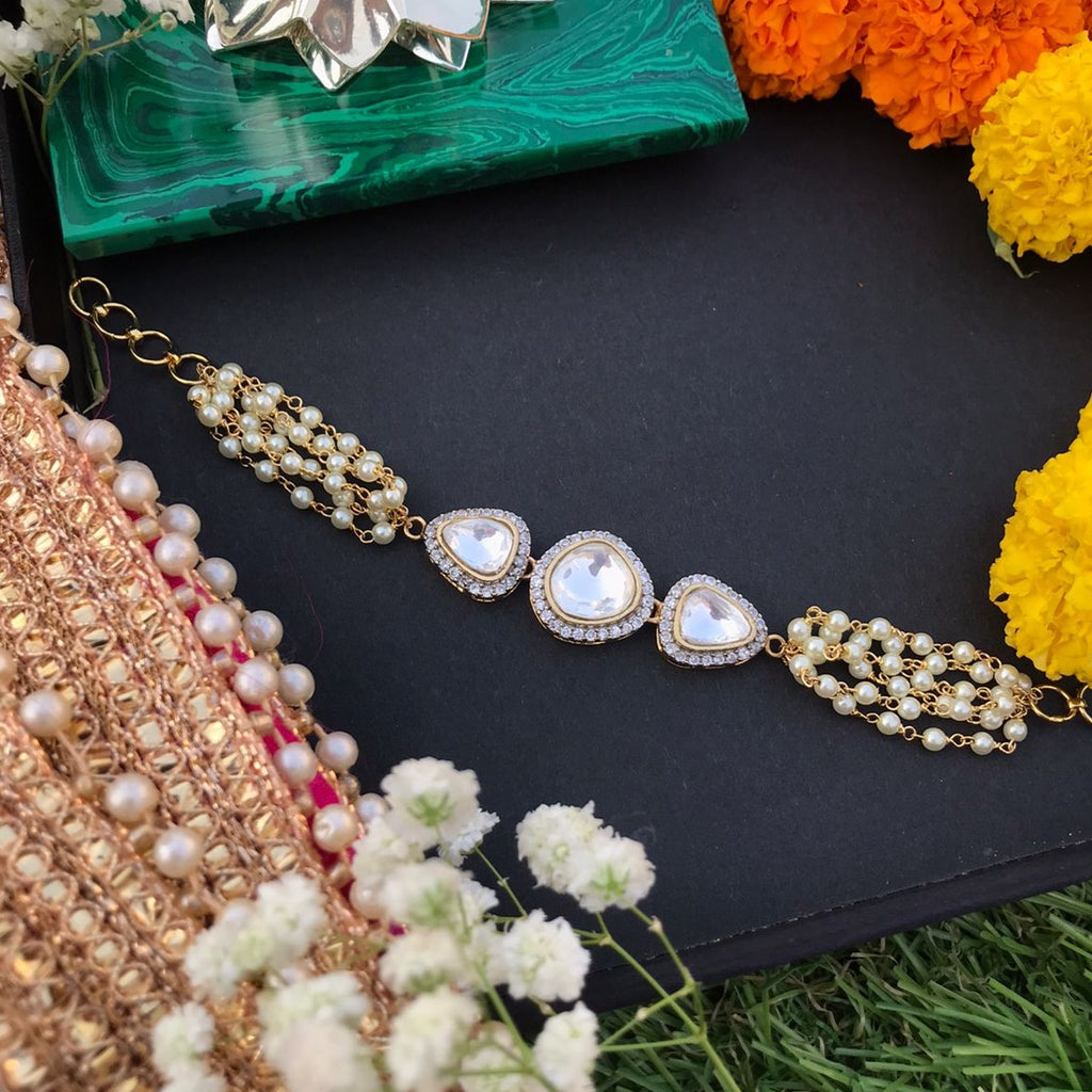 Flexible Kundan Bracelet